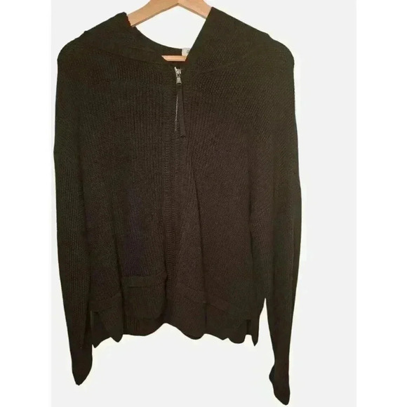 Tommy Bahama Womens Pima Cotton Bamboo Knit Zip Up Sweater Size Large Minimalist - Picture 2 of 10